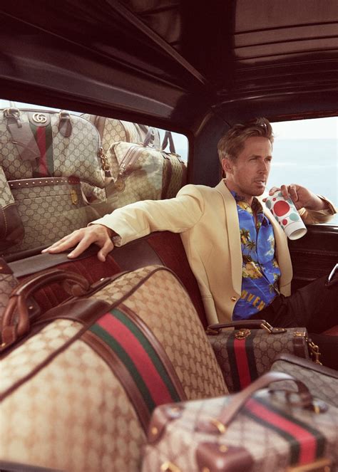 ライアンゴズリング gucci|Ryan Gosling stars in the Gucci Valigeria campaign reflecting the .